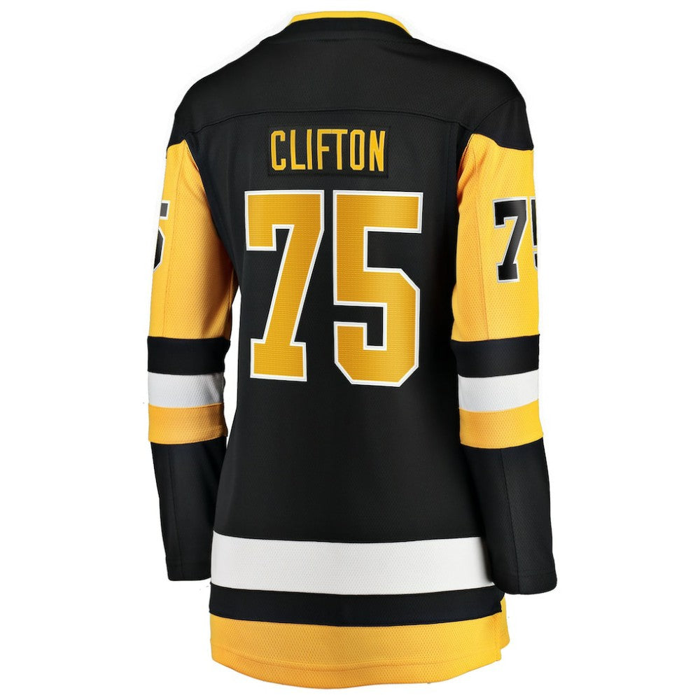 Connor Clifton Pittsburgh Penguins Fanatics Women's Home Breakaway Jersey - Black Jerseys