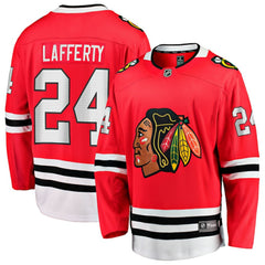 Sam Lafferty Chicago Blackhawks Fanatics Home Breakaway Jersey - Red Jerseys