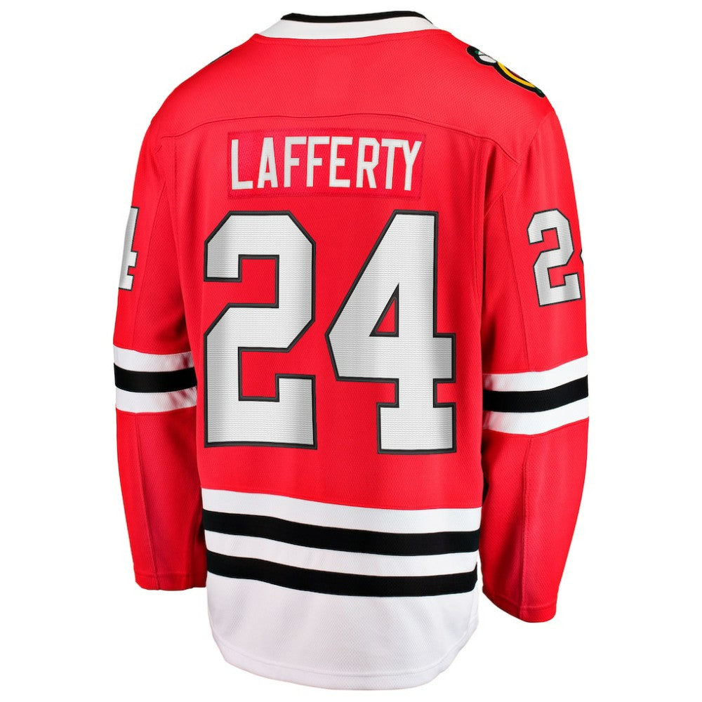 Sam Lafferty Chicago Blackhawks Fanatics Home Breakaway Jersey - Red Jerseys