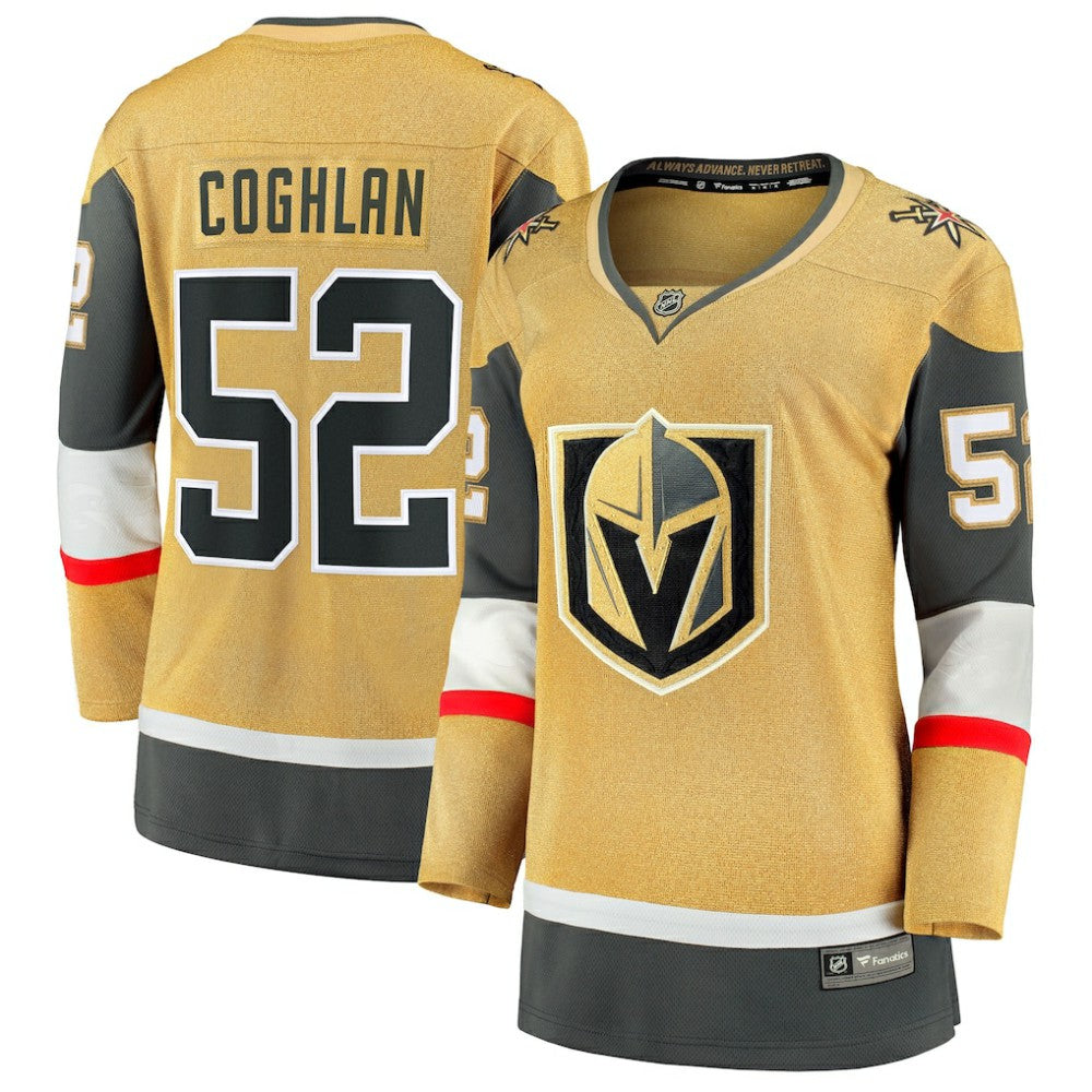 Dylan Coghlan Vegas Golden Knights Fanatics Women's Home Breakaway Jersey - Gold Jerseys