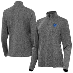Orlando Magic Antigua Women's New Logo Mentor Long Sleeve Quarter-Zip Mock Polo - Heather Black cheap