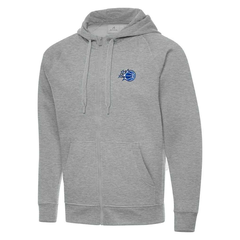 Orlando Magic Antigua New Logo Tall Victory Full-Zip Hooded Sweatshirt - Heather Gray online