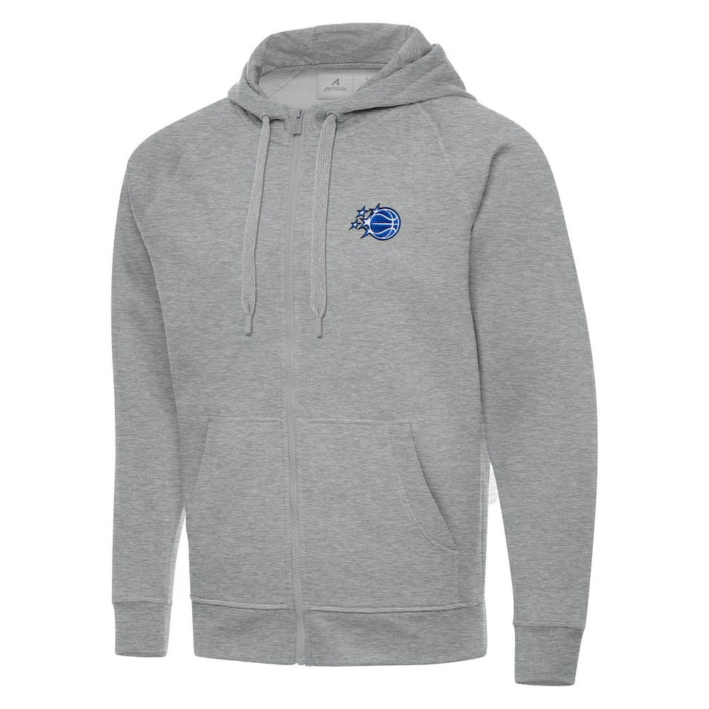 Orlando Magic Antigua New Logo Tall Victory Full-Zip Hooded Sweatshirt - Heather Gray online