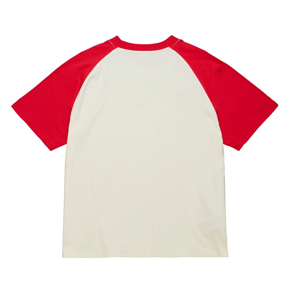 Cincinnati Reds Women's Boyfriend Raglan T-Shirt Cream