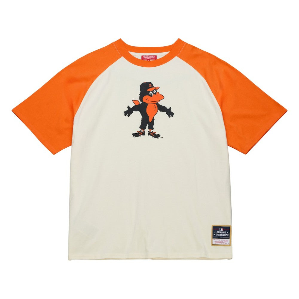 Baltimore Orioles Women's Boyfriend Raglan T-Shirt Cream