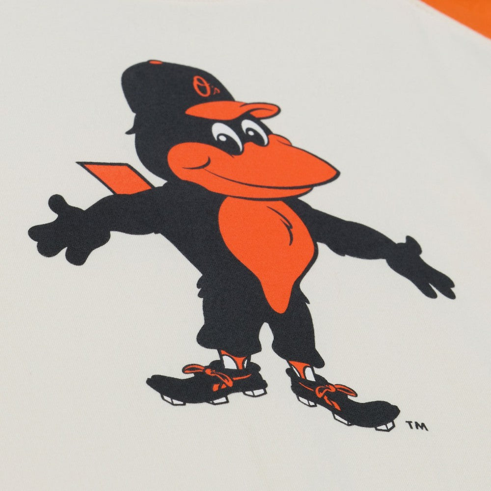 Baltimore Orioles Women's Boyfriend Raglan T-Shirt Cream