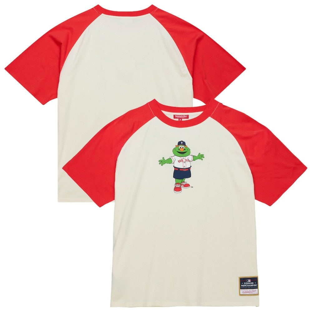 Boston Red Sox Women's Boyfriend Raglan T-Shirt Cream