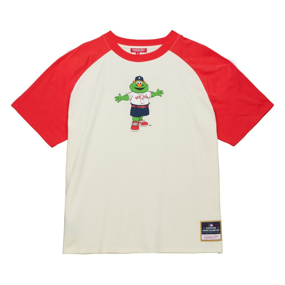 Boston Red Sox Women's Boyfriend Raglan T-Shirt Cream