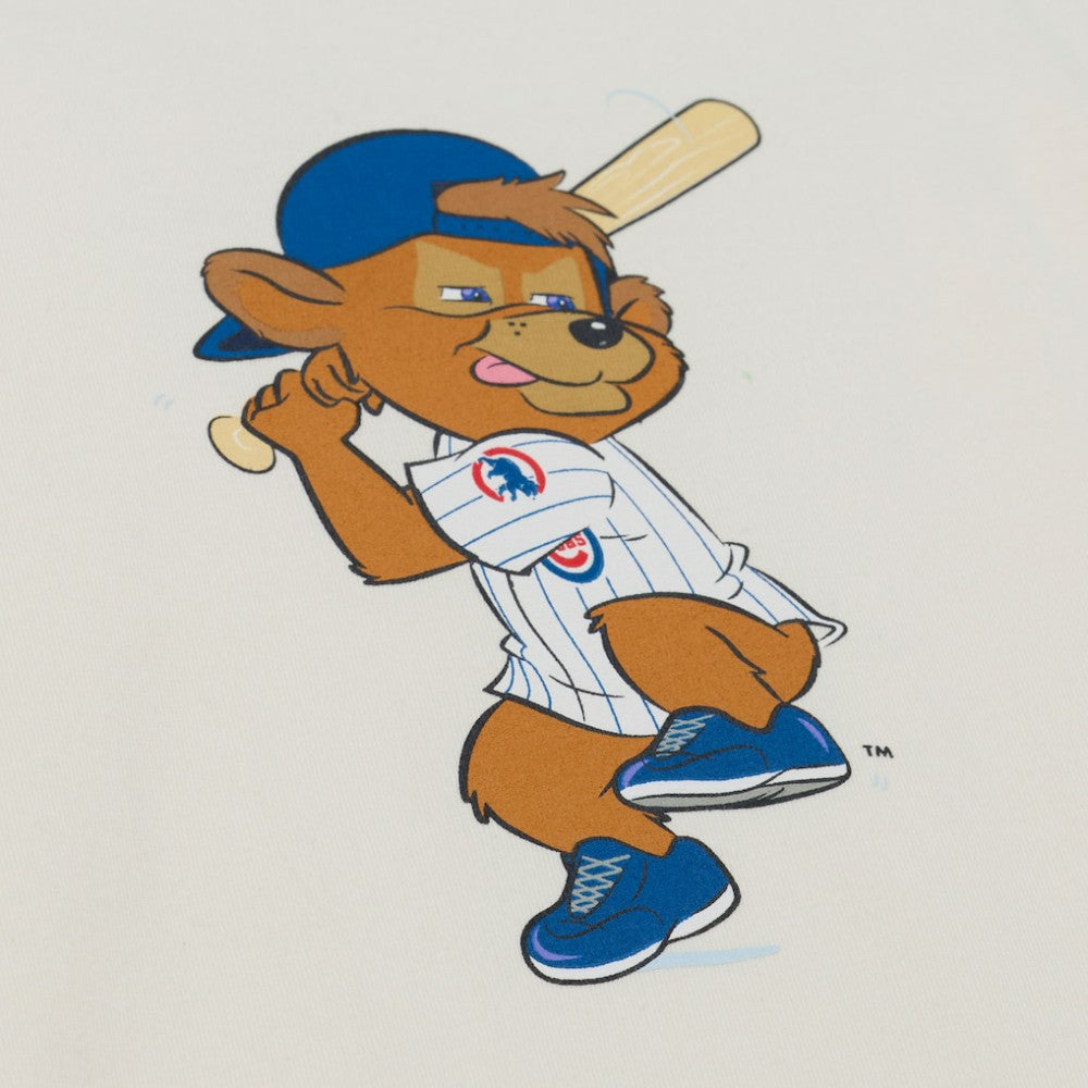 Chicago Cubs Women's Boyfriend Raglan T-Shirt Cream