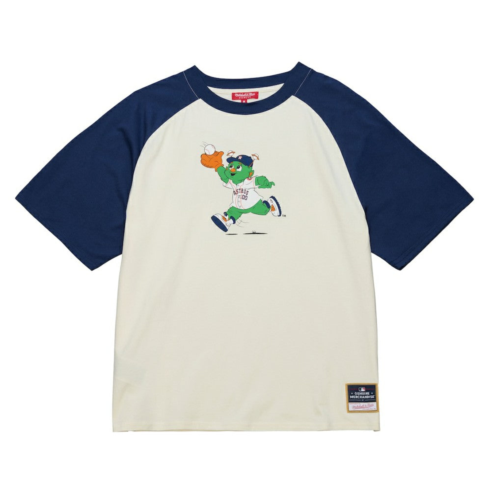 Houston Astros Women's Boyfriend Raglan T-Shirt Cream