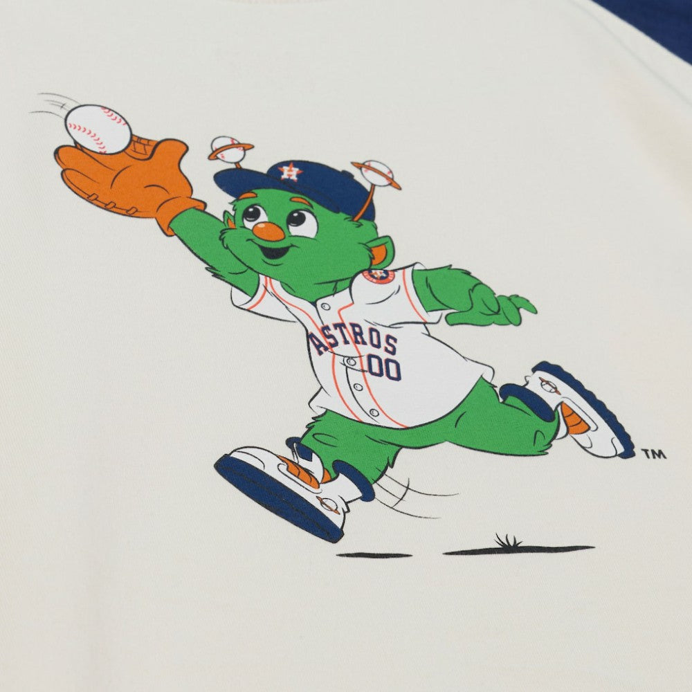 Houston Astros Women's Boyfriend Raglan T-Shirt Cream