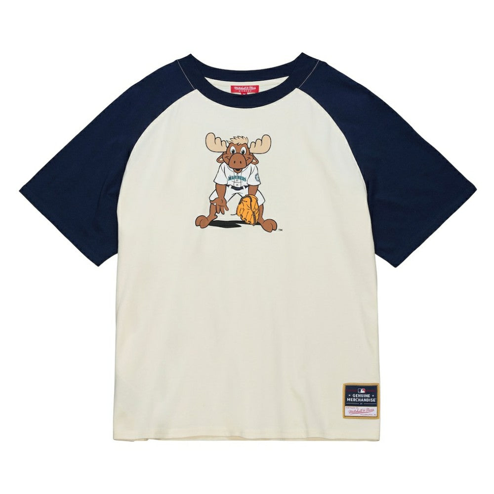 Seattle Mariners Women's Boyfriend Raglan T-Shirt Cream