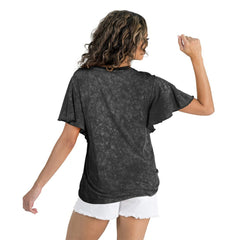 Chicago Bears Gameday Couture Women's Relaxed Flutter Sleeve T-Shirt - Black sale