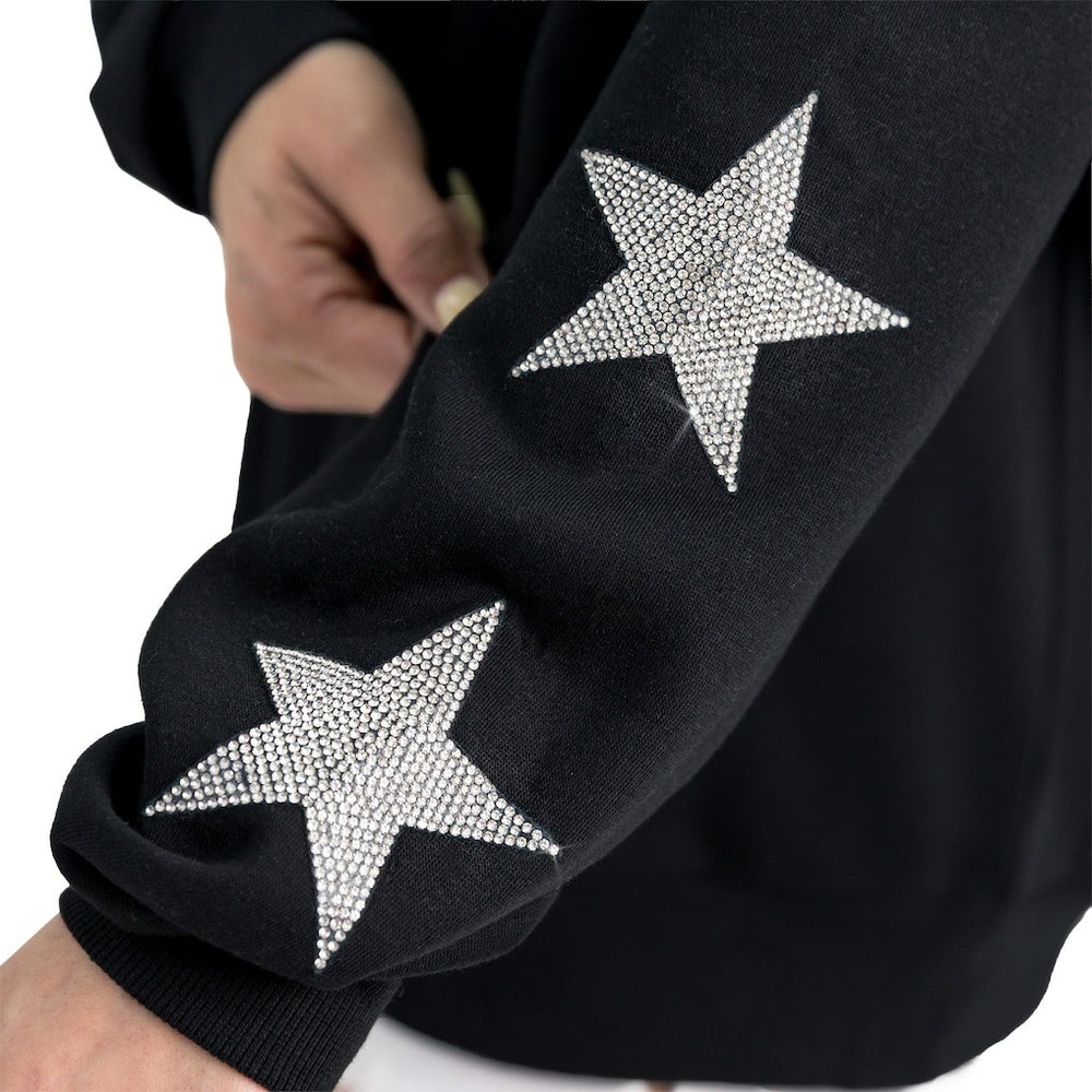 Cincinnati Bengals Gameday Couture Women's Velocity Relaxed Rhinestone Pullover Sweatshirt - Black outlet