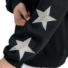 Denver Broncos Gameday Couture Women's Velocity Relaxed Rhinestone Pullover Sweatshirt - Black discount
