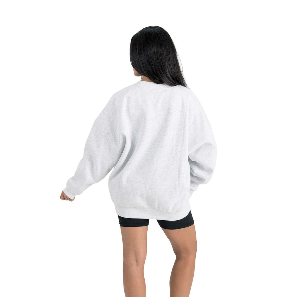 New York Jets Gameday Couture Women's Traditional Logo Oversized Premium Fleece Pullover Sweatshirt - Ash cheap