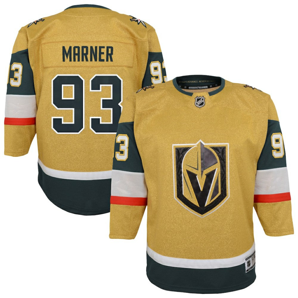 Mitch Marner Vegas Golden Knights Outerstuff Youth Premier Player Jersey - Gold Jerseys