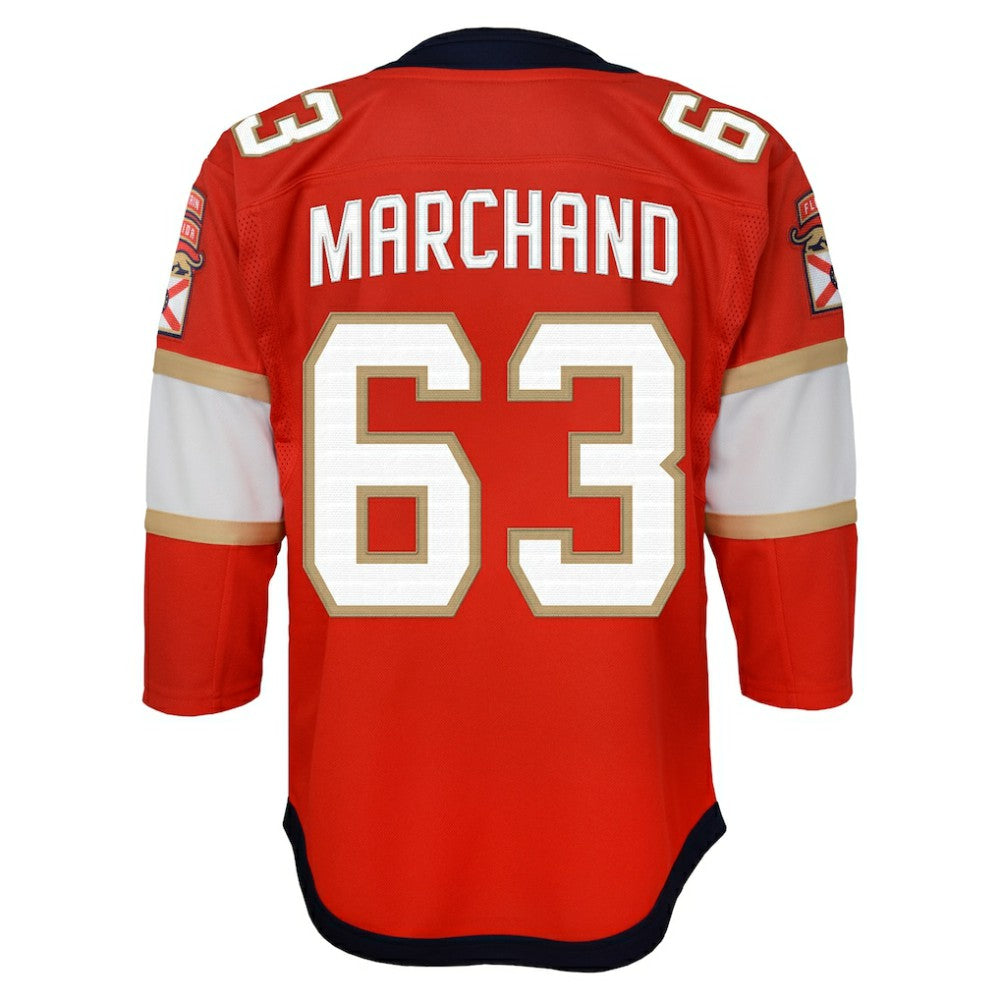 Brad Marchand Florida Panthers Outerstuff Youth Premier Player Jersey - Red Jerseys