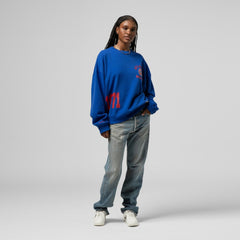Atlanta Braves Women's Cooperstown Collection Crewneck Sweatshirt Royal