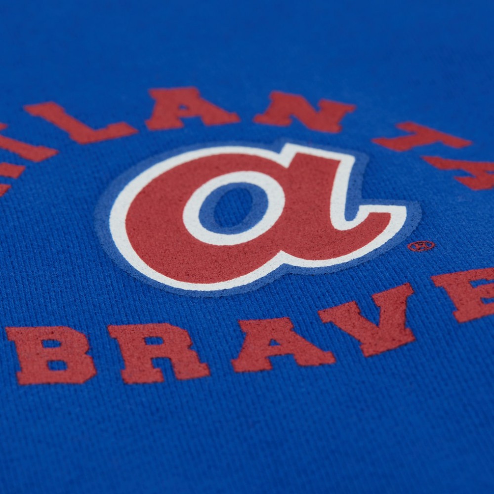 Atlanta Braves Women's Cooperstown Collection Crewneck Sweatshirt Royal
