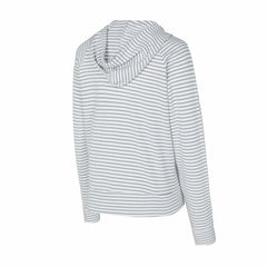 San Diego Padres Concepts Sport Women's Liftoff Striped V-Neck Hoodie White/Gray