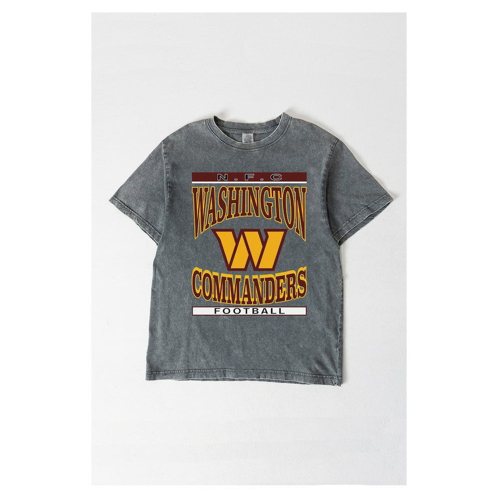 Washington Commanders Gameday Couture Women's Oversized Classic Grind Washed T-Shirt - Gray discount