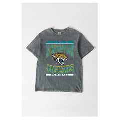 Jacksonville Jaguars Gameday Couture Women's Oversized Classic Grind Washed T-Shirt - Gray online