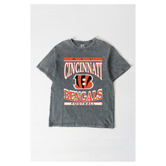 Cincinnati Bengals Gameday Couture Women's Oversized Classic Grind Washed T-Shirt - Gray outlet