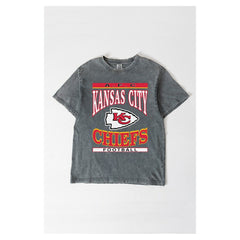 Kansas City Chiefs Gameday Couture Women's Oversized Classic Grind Washed T-Shirt - Gray sale