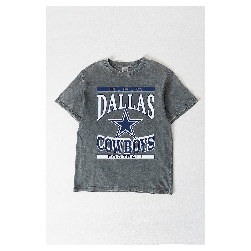 Dallas Cowboys Gameday Couture Women's Oversized Classic Grind Washed T-Shirt - Gray discount