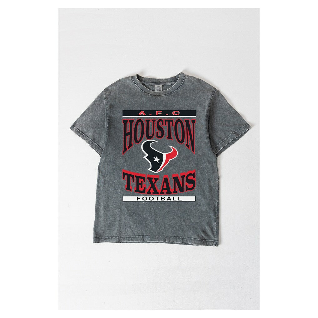 Houston Texans Gameday Couture Women's Oversized Classic Grind Washed T-Shirt - Gray outlet