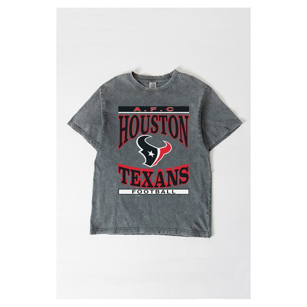 Houston Texans Gameday Couture Women's Oversized Classic Grind Washed T-Shirt - Gray outlet