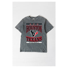 Houston Texans Gameday Couture Women's Oversized Classic Grind Washed T-Shirt - Gray outlet