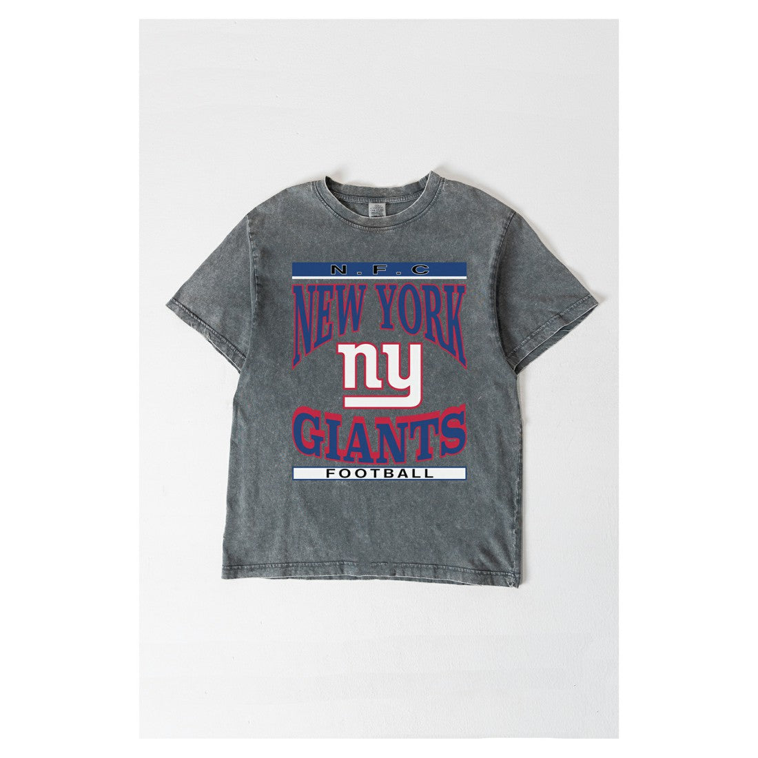 New York Giants Gameday Couture Women's Oversized Classic Grind Washed T-Shirt - Gray online
