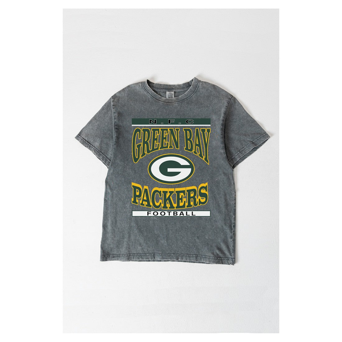 Green Bay Packers Gameday Couture Women's Oversized Classic Grind Washed T-Shirt - Gray on sale
