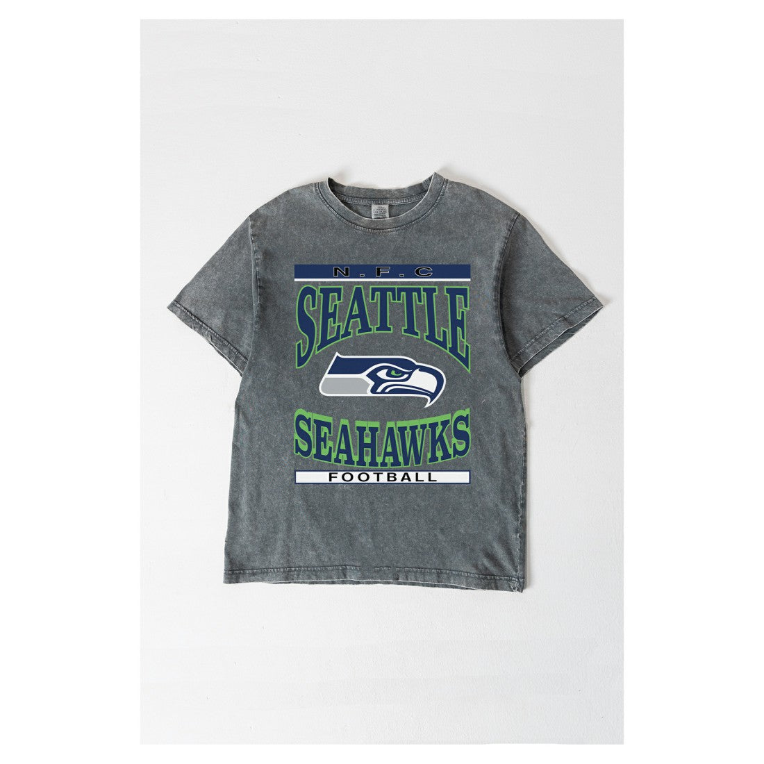 Seattle Seahawks Gameday Couture Women's Oversized Classic Grind Washed T-Shirt - Gray online