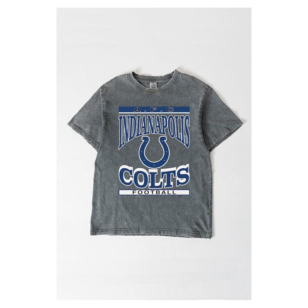 Indianapolis Colts Gameday Couture Women's Oversized Classic Grind Washed T-Shirt - Gray sale
