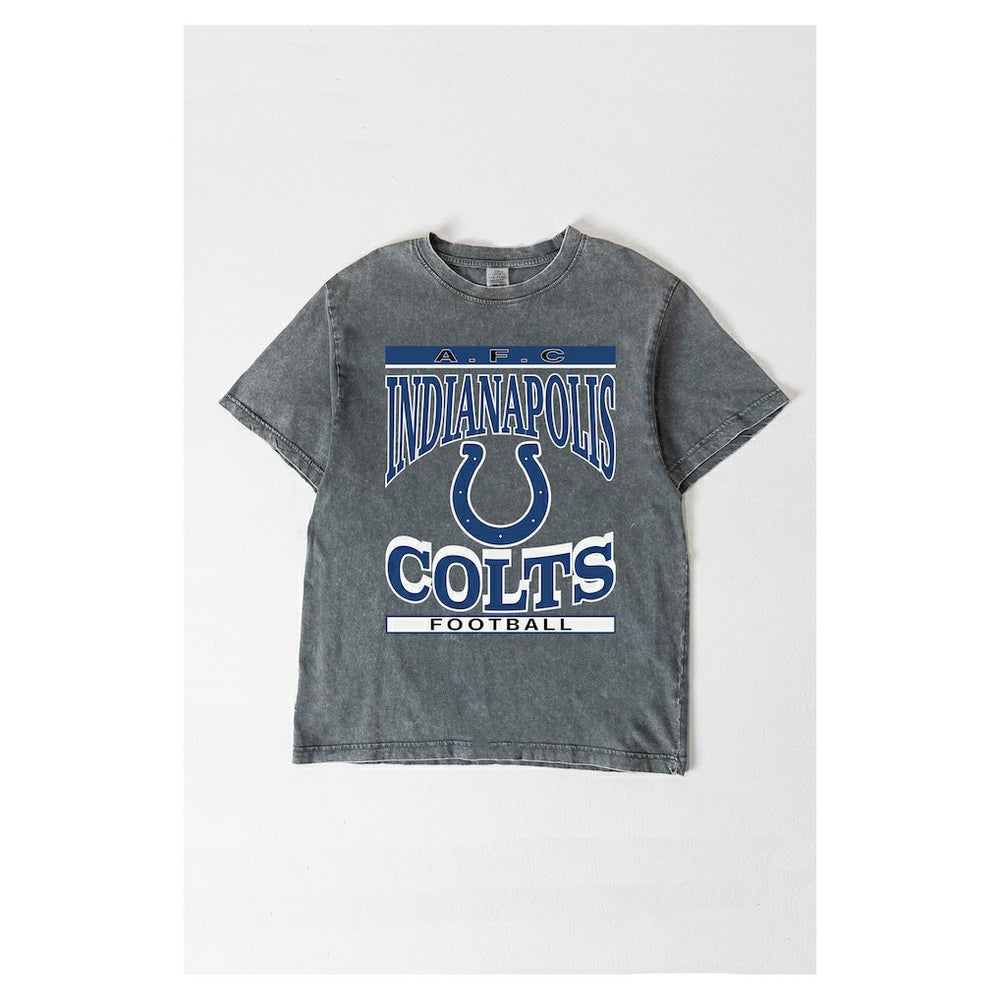 Indianapolis Colts Gameday Couture Women's Oversized Classic Grind Washed T-Shirt - Gray sale