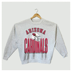 Arizona Cardinals Gameday Couture Women's Fierce Focus Premium Oversized Fleece Pullover Sweatshirt - Ash online