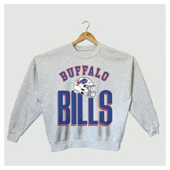 Buffalo Bills Gameday Couture Women's Fierce Focus Premium Oversized Fleece Pullover Sweatshirt - Ash cheap