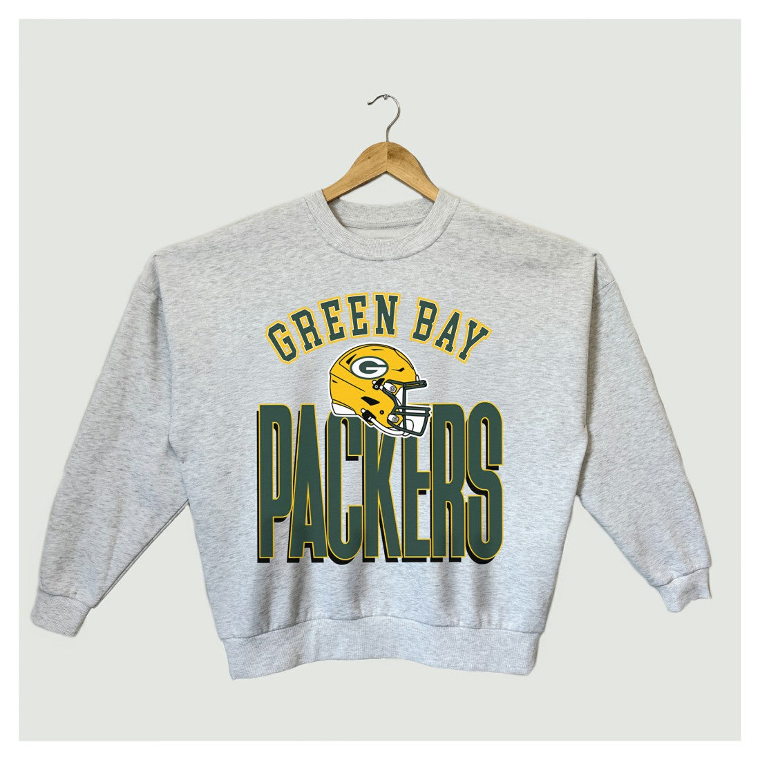 Green Bay Packers Gameday Couture Women's Fierce Focus Premium Oversized Fleece Pullover Sweatshirt - Ash sale