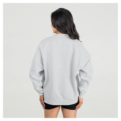 Tampa Bay Buccaneers Gameday Couture Women's Fierce Focus Premium Oversized Fleece Pullover Sweatshirt - Ash online