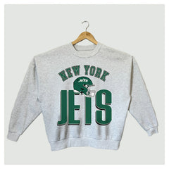 New York Jets Gameday Couture Women's Fierce Focus Premium Oversized Fleece Pullover Sweatshirt - Ash discount