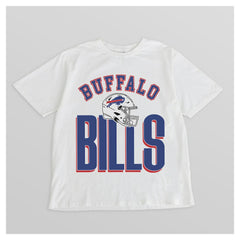 Buffalo Bills Gameday Couture Women's Oversized Classic Fierce Focus T-Shirt - White outlet