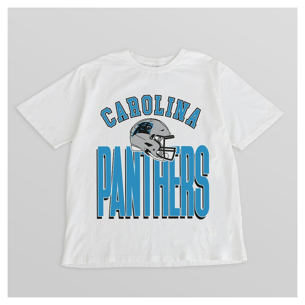 Carolina Panthers Gameday Couture Women's Oversized Classic Fierce Focus T-Shirt - White sale