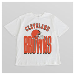 Cleveland Browns Gameday Couture Women's Oversized Classic Fierce Focus T-Shirt - White outlet