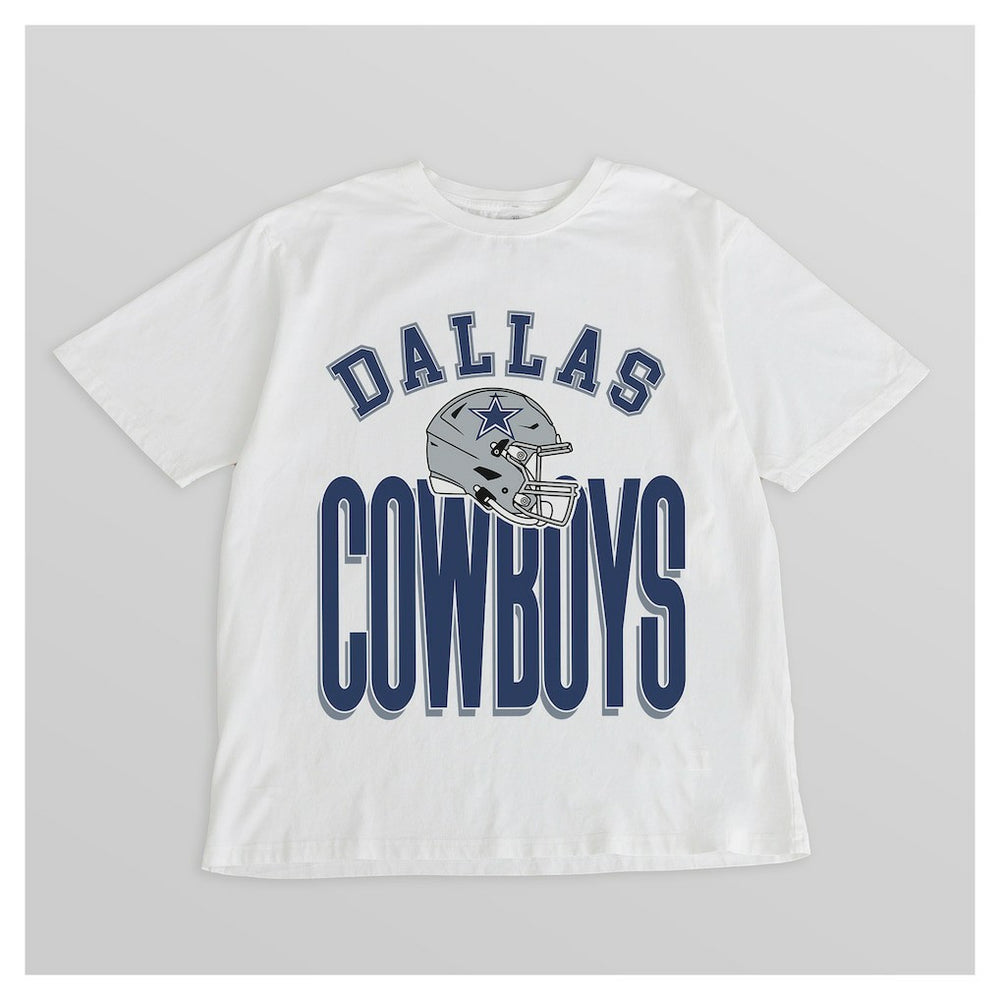 Dallas Cowboys Gameday Couture Women's Oversized Classic Fierce Focus T-Shirt - White discount