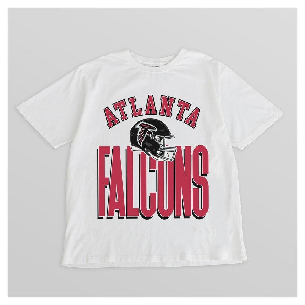 Atlanta Falcons Gameday Couture Women's Oversized Classic Fierce Focus T-Shirt - White for sale