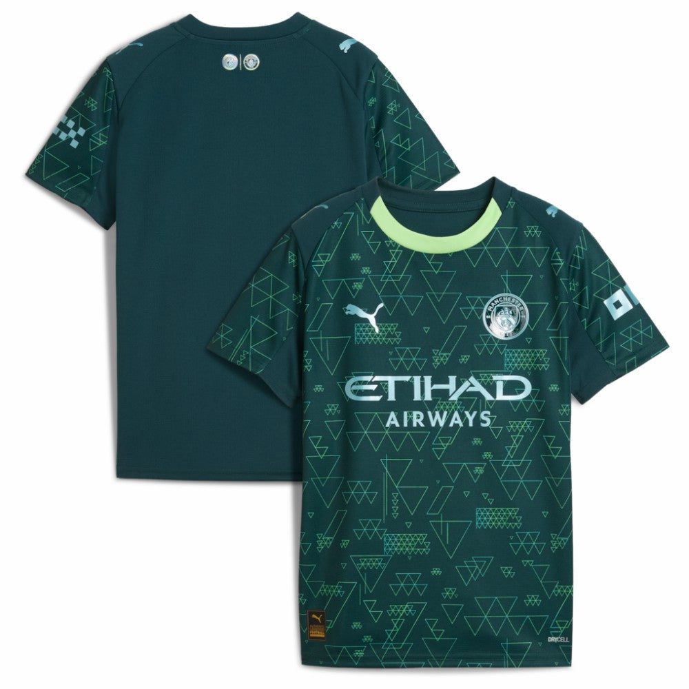 Manchester City x EA SPORTS FC Youth 2025/26 Fourth Jersey - Green on sale