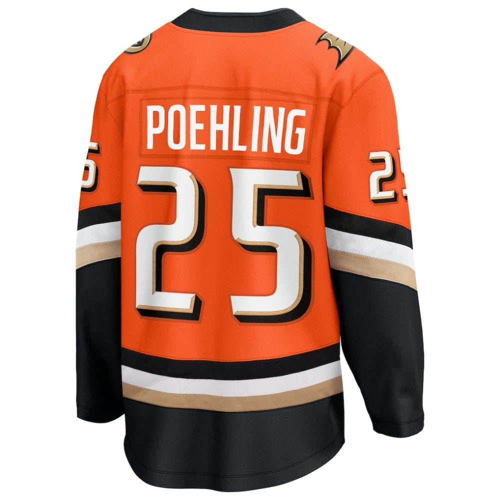 Ryan Poehling Anaheim Ducks Fanatics Home Breakaway Jersey - Orange Jerseys